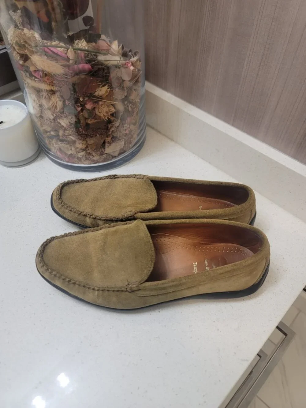 Allen Edmonds Tampa Suede Loafer 9.5 D Brown